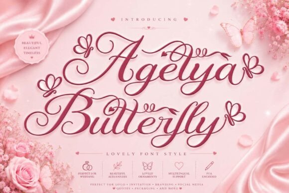 Agetya Butterfly: A Font for Every Romantic Occasion
