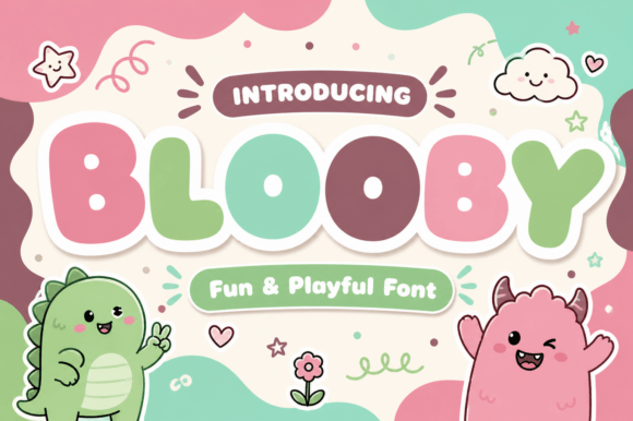 Blooby: The Audaciously Thick Display Font That Brings Joy
