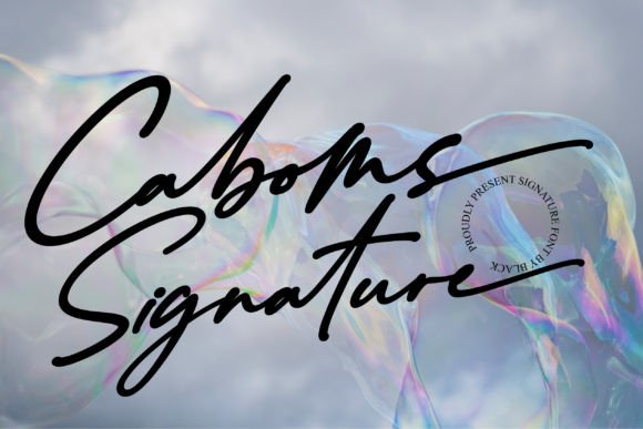 Caboms: The Signature Script Font for Modern Creators