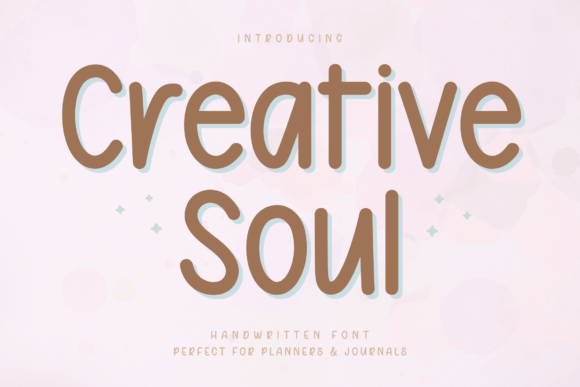 Creative Soul: A Handwritten Font for Calm, Aesthetic Design