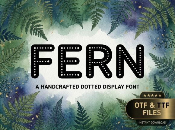 Fern: A Decorative Display Font for Impactful Branding