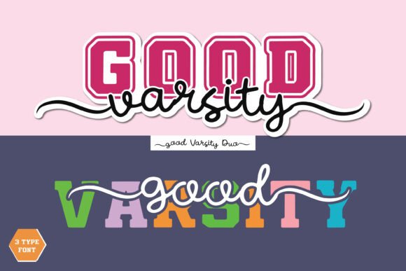 Good Varsity Duo: A Modern Font Pairing for Team Spirit