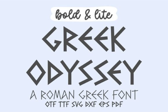 Greek Odyssey Font: Marrying Classical Sophistication with Modern Design