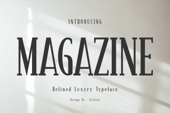 Magazine: A Typeface for Modern Editorial Elegance