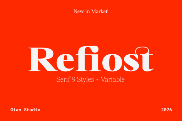 Refiost: The Minimalist Serif for Modern Branding