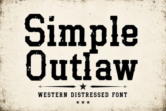 Simple Outlaw: The Quintessential Bold Western Display Font